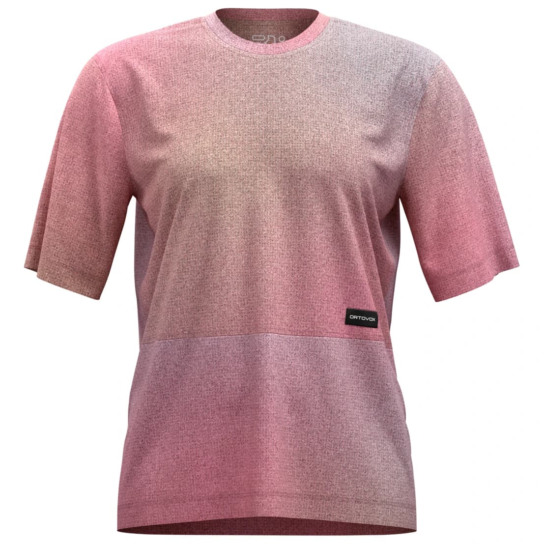 Дамска мериносова блуза Ortovox Women's 185 Merino Patch Print TS Merino shirt - Aop Dawn Rose