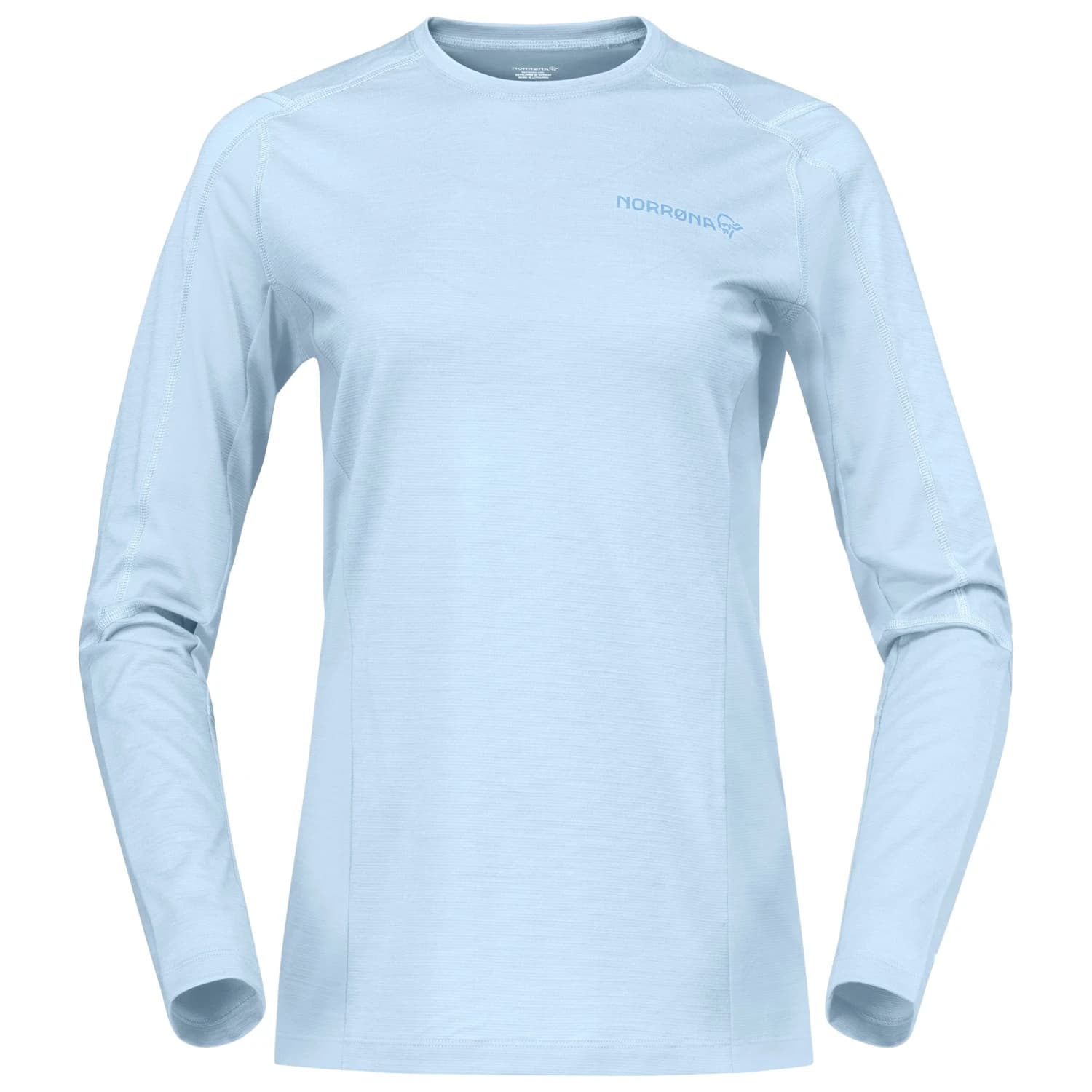Дамска мериносова блуза Norrøna Women's Falketind EqualiserUll Long Sleeve Merino shirt - Cashmere Blue