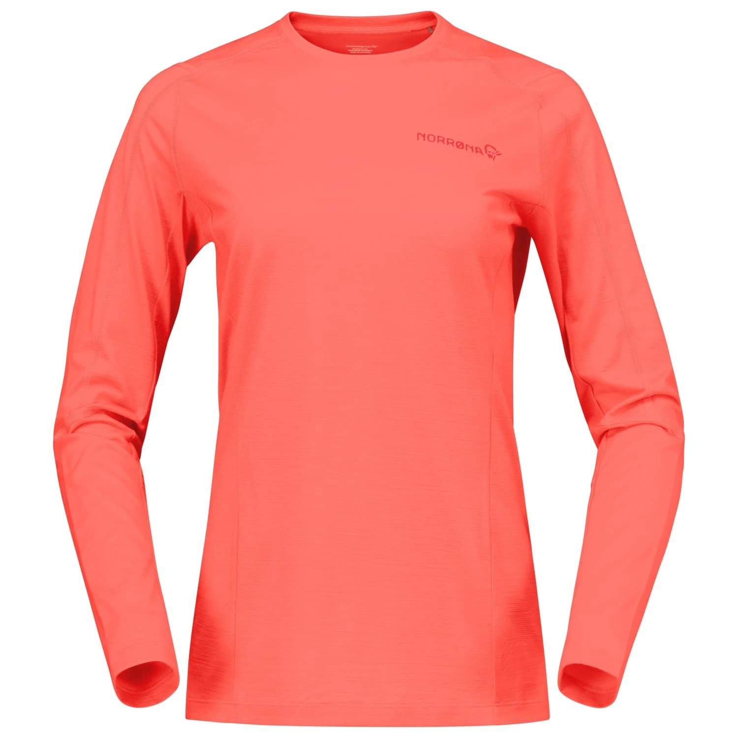 Дамска мериносова блуза Norrøna Women's Falketind EqualiserUll Long Sleeve Merino shirt - Deep Sea Coral