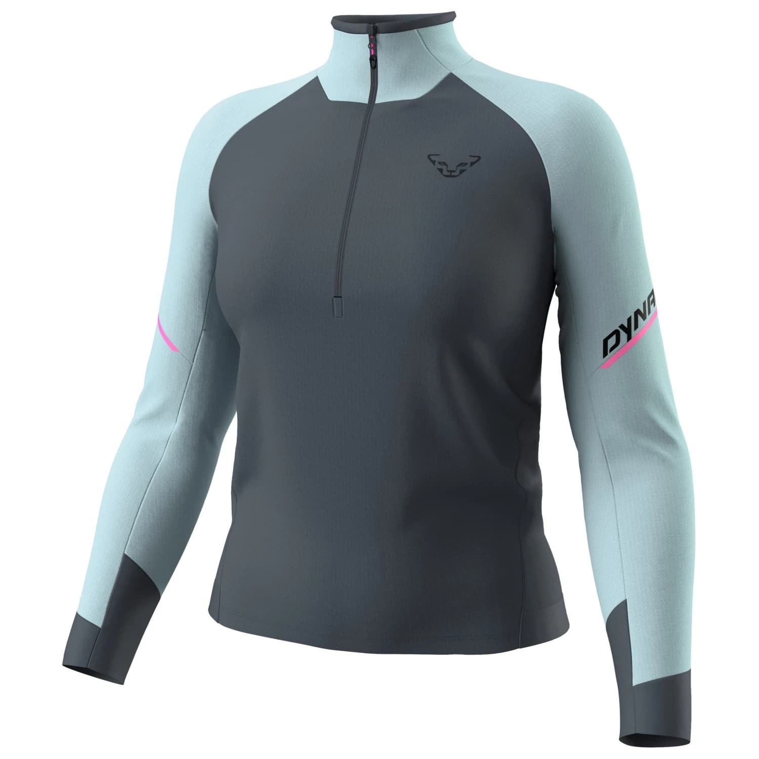 Дамска блуза с дълъг ръкав Dynafit Women's Alpine L/S 1/2 Zip Tee Longsleeve - Cloud Blue
