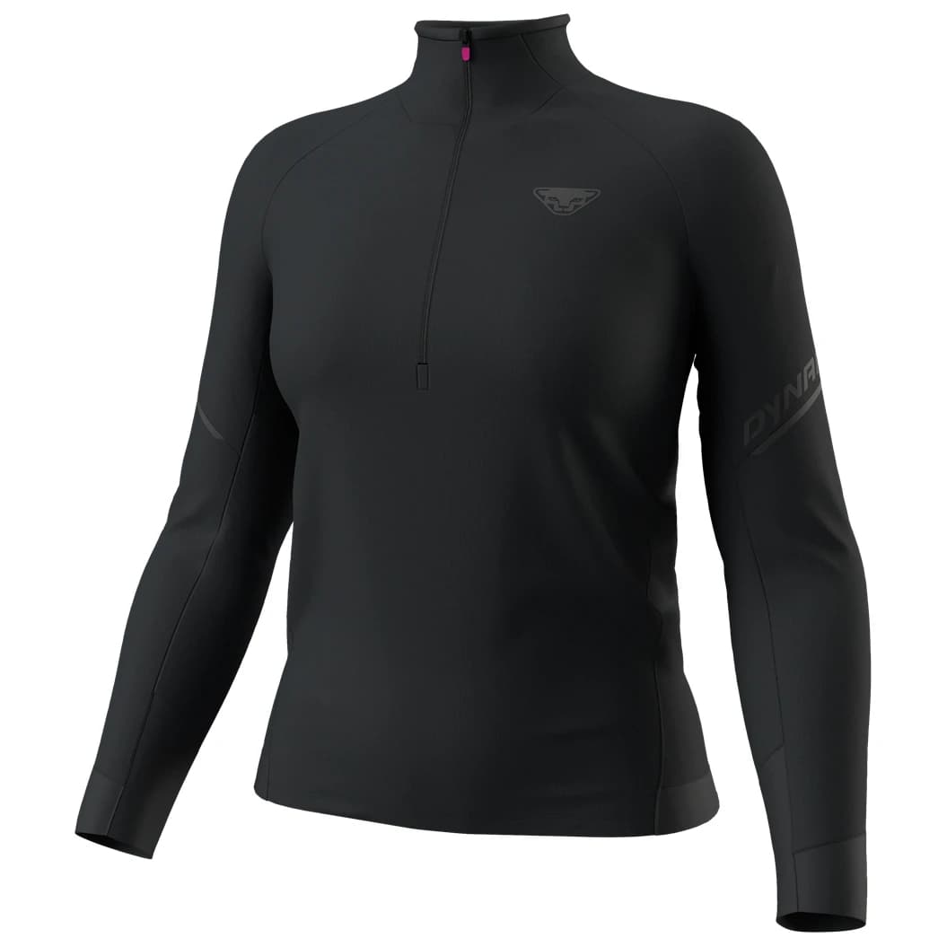 Блуза с дълъг ръкав Dynafit Women's Alpine L/S 1/2 Zip Tee Longsleeve - Black Out