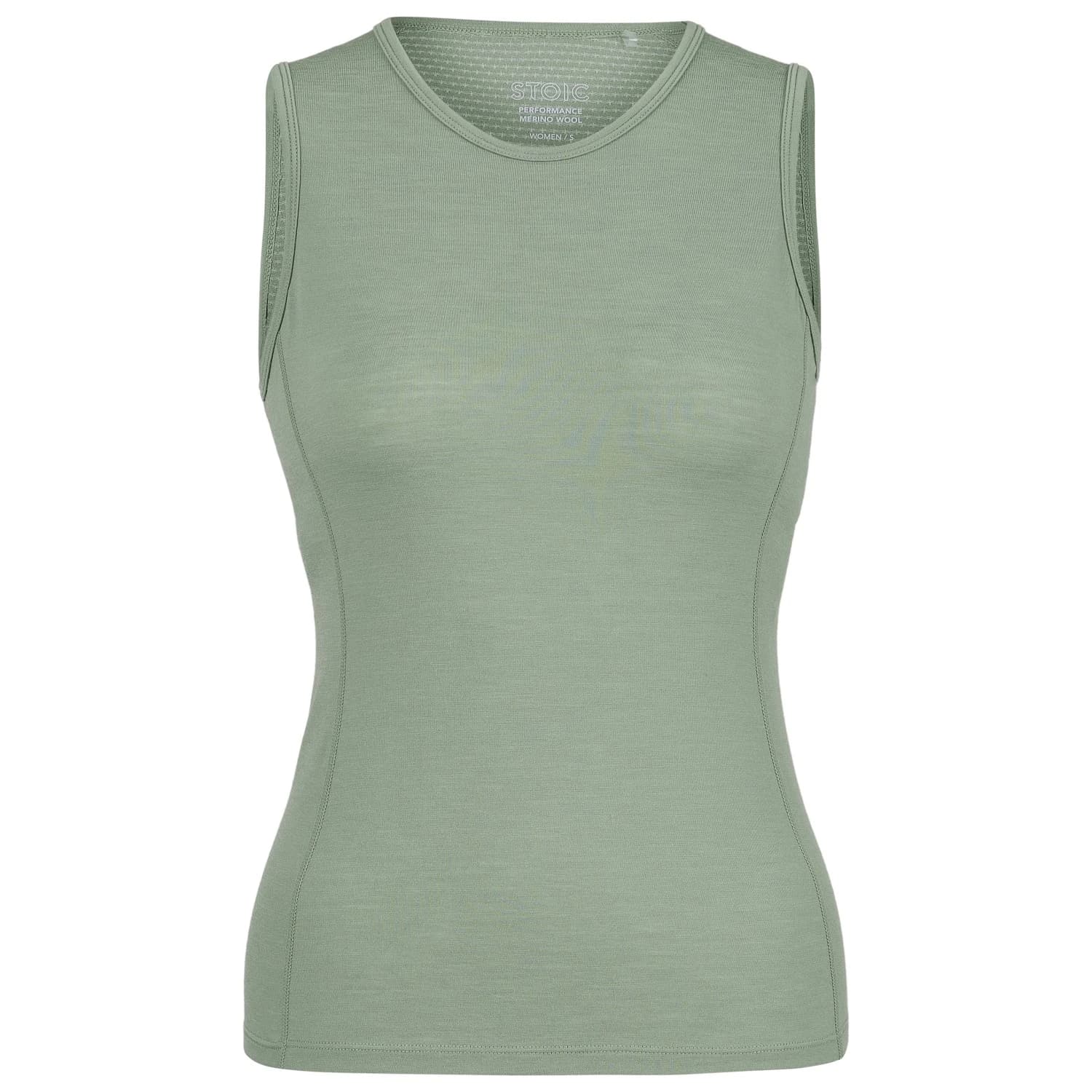 Дамско мериносово термобельо Stoic Women's Merino150 SadjemSt. Tank Merino shirt - Agave Green