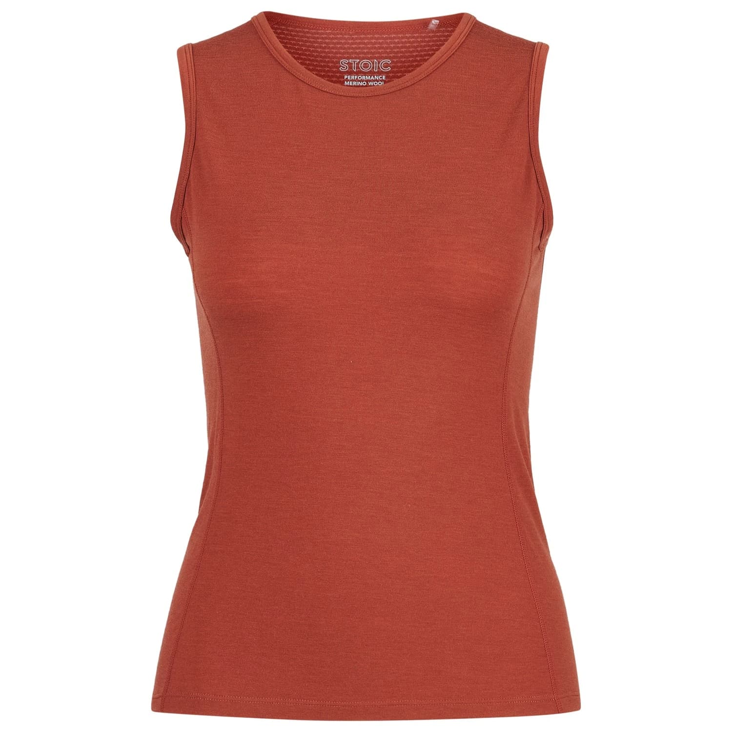 Дамско мериносово термобельо Stoic Women's Merino150 SadjemSt. Tank Merino shirt - Barn Red