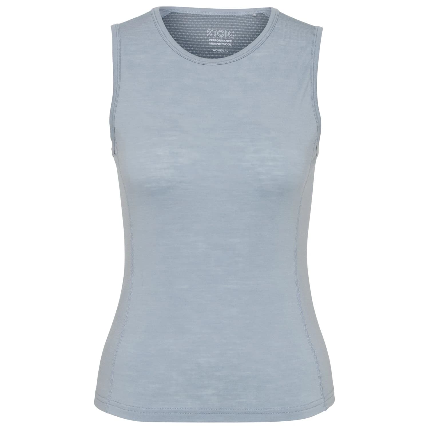 Мериносово термобельо Stoic Women's Merino150 SadjemSt. Tank Merino shirt - Sky Grey / Pale Blue Grey