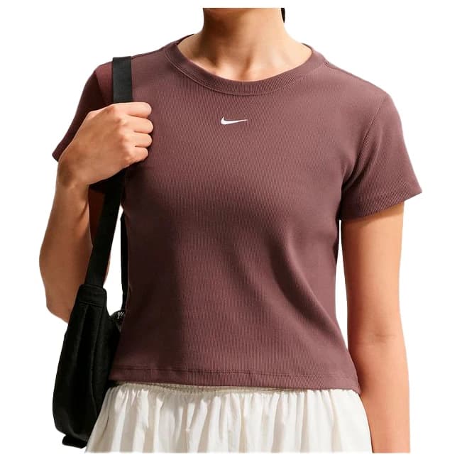Дамска спортна тениска Nike Women's Sportswear Tight Ribbed S/S T-Shirt Sport shirt - Tattoo