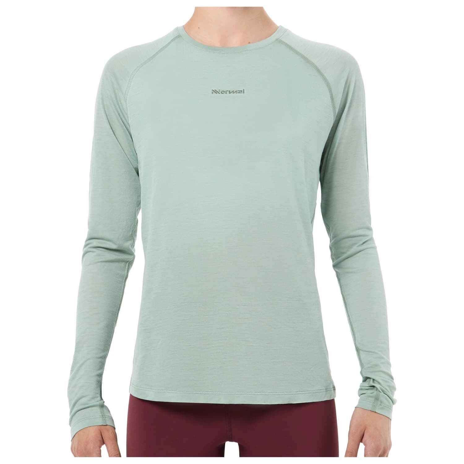 Дамска тениска NNormal Women's Merino Long Sleeve 02 Running shirt - Green