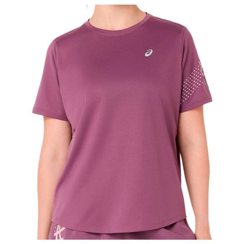 Дамска тениска Asics Women's Icon S/S Top Running shirt - Velvet Purple