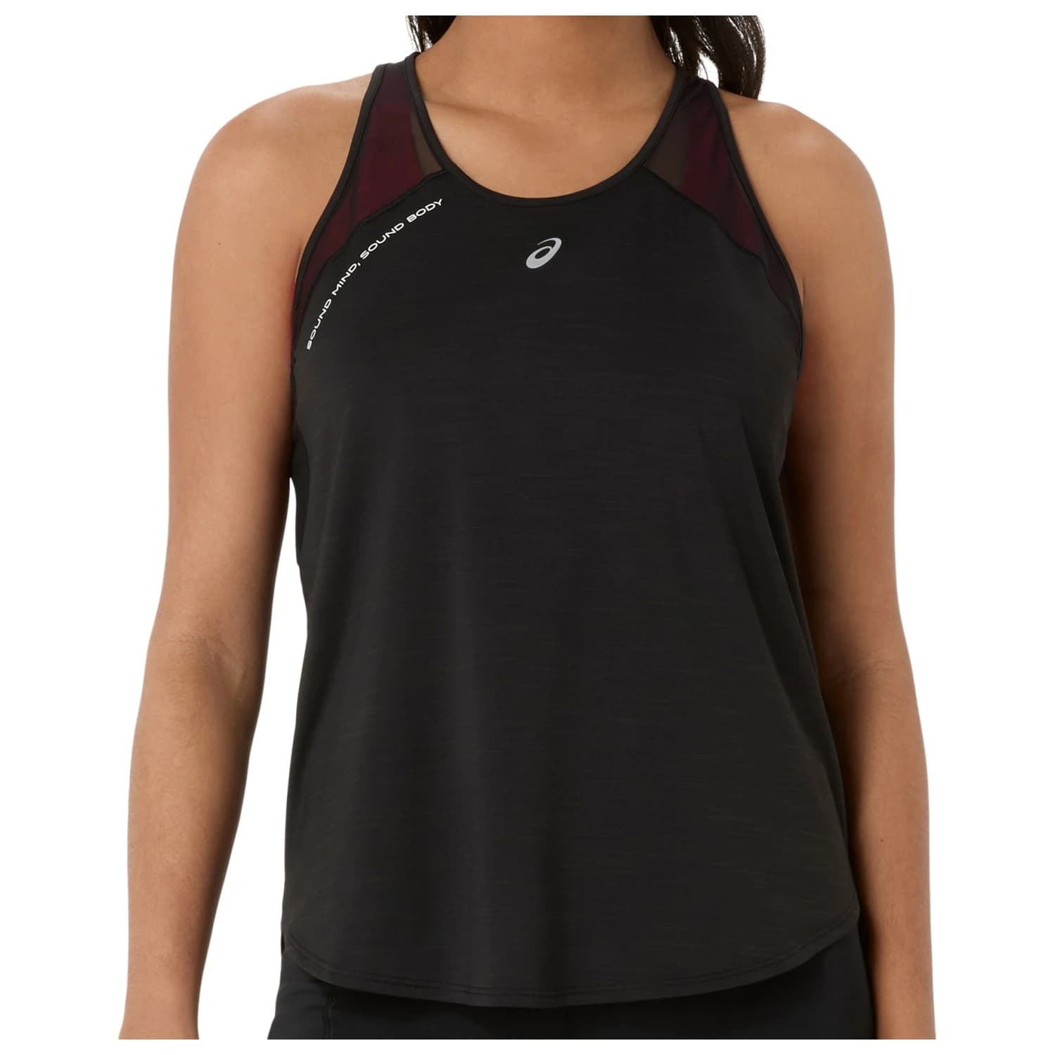 Дамски потник с широка презрамка Asics Women's Road Tank Tank top - Performance Black