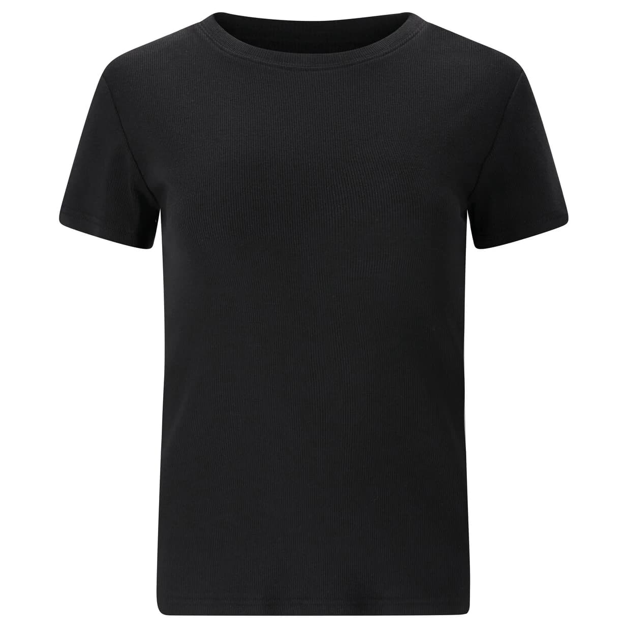 Дамска тениска ATHLECIA Women's Lenga Rib S/S Tee T-shirt - Black