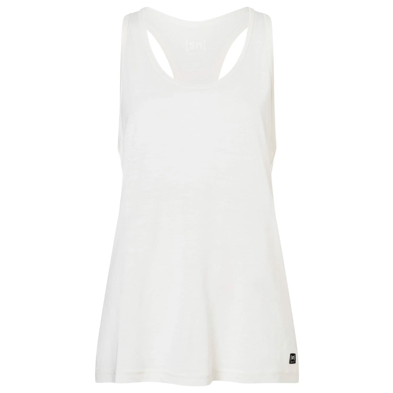 Дамска мериносова блуза super.natural Women's Loose Tanktop Merino shirt - Fresh White