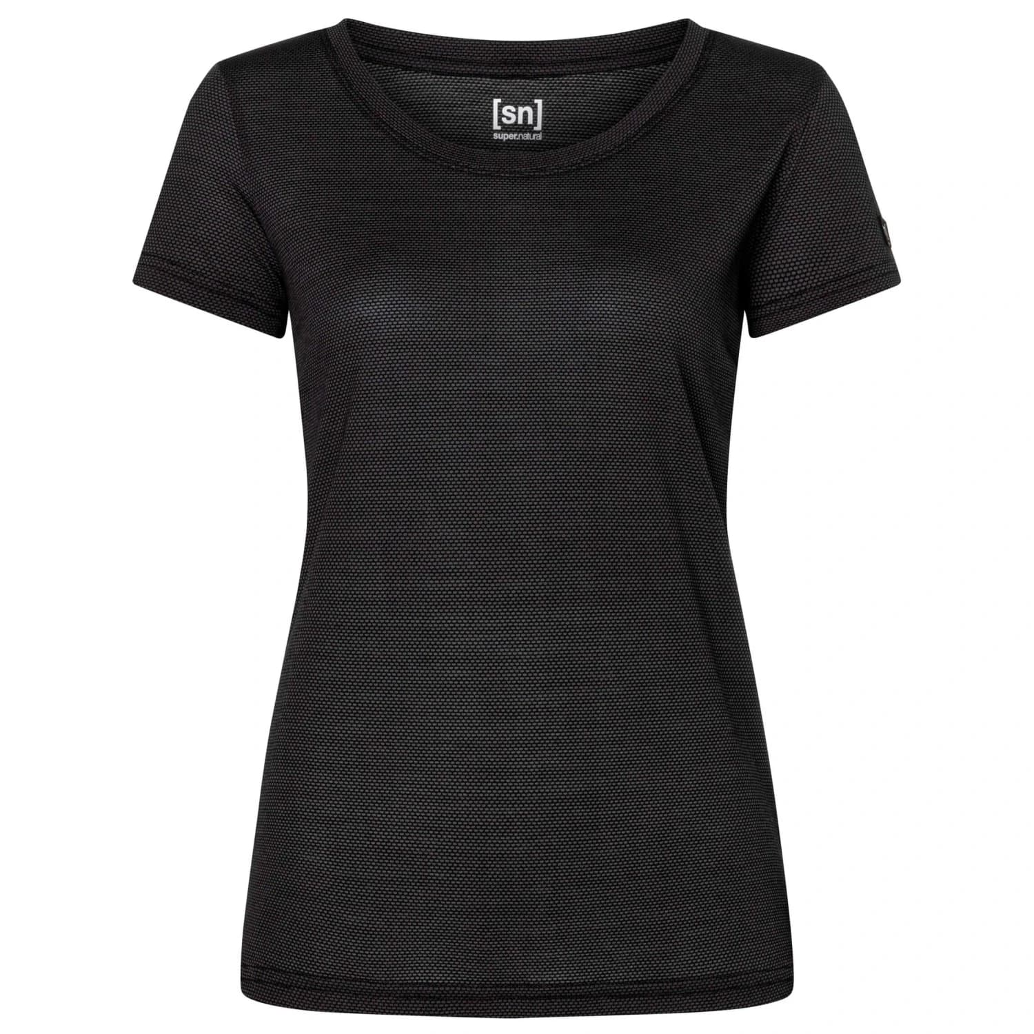 Дамска мериносова блуза super.natural Women's Midsummer Air Tee Merino shirt - Jet Black