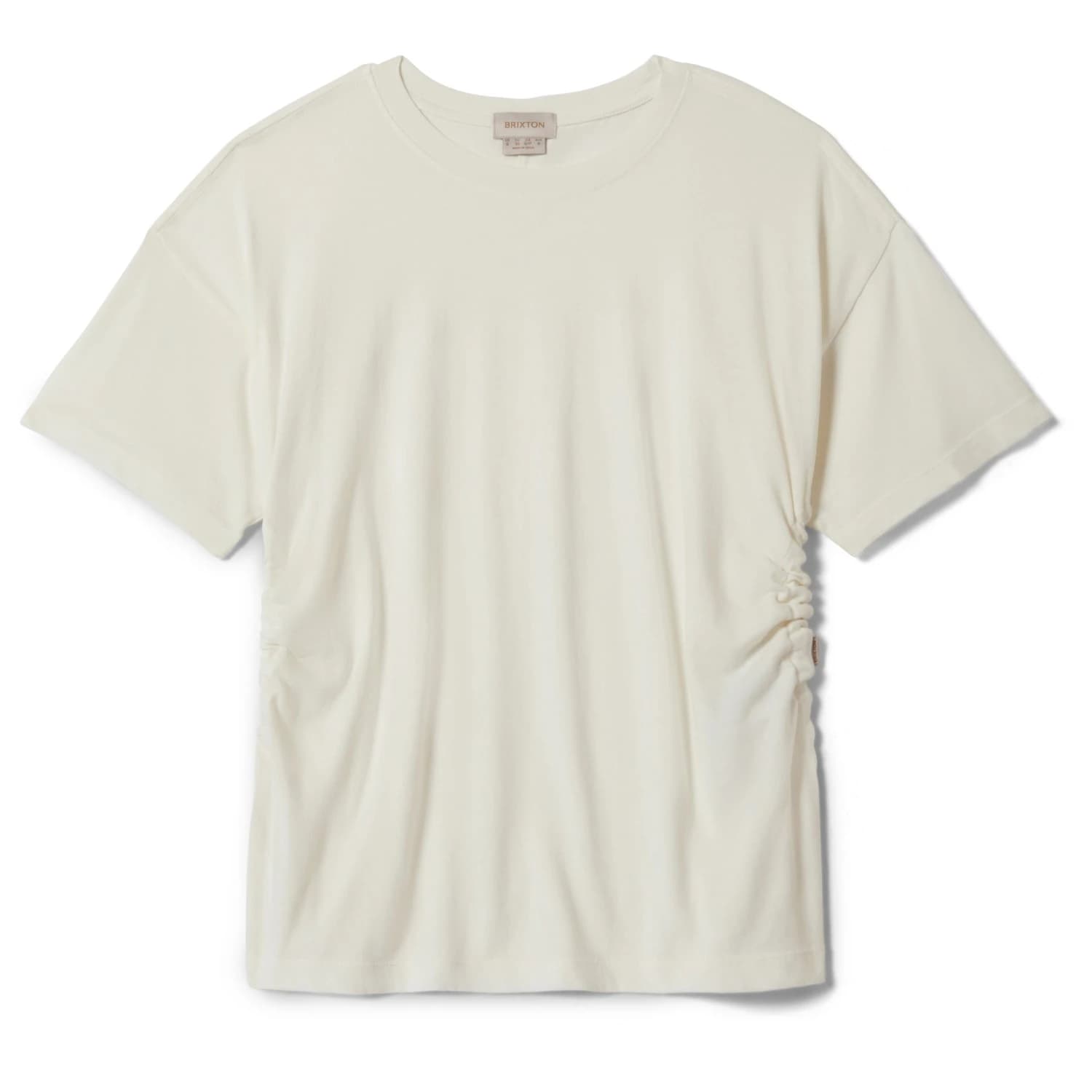 Дамска тениска Brixton Women's Carefree Organic Garment Dyed Cinch Tee T-shirt - Off White