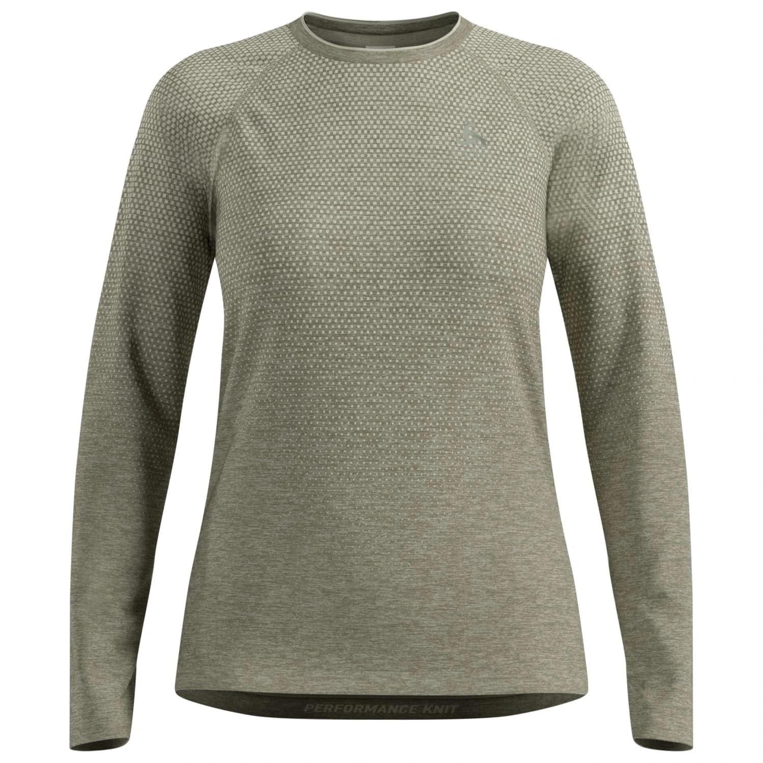 Дамска тениска Odlo Women's Essential Seamless T-Shirt Crew Neck L/S Running shirt - Vetiver Melange