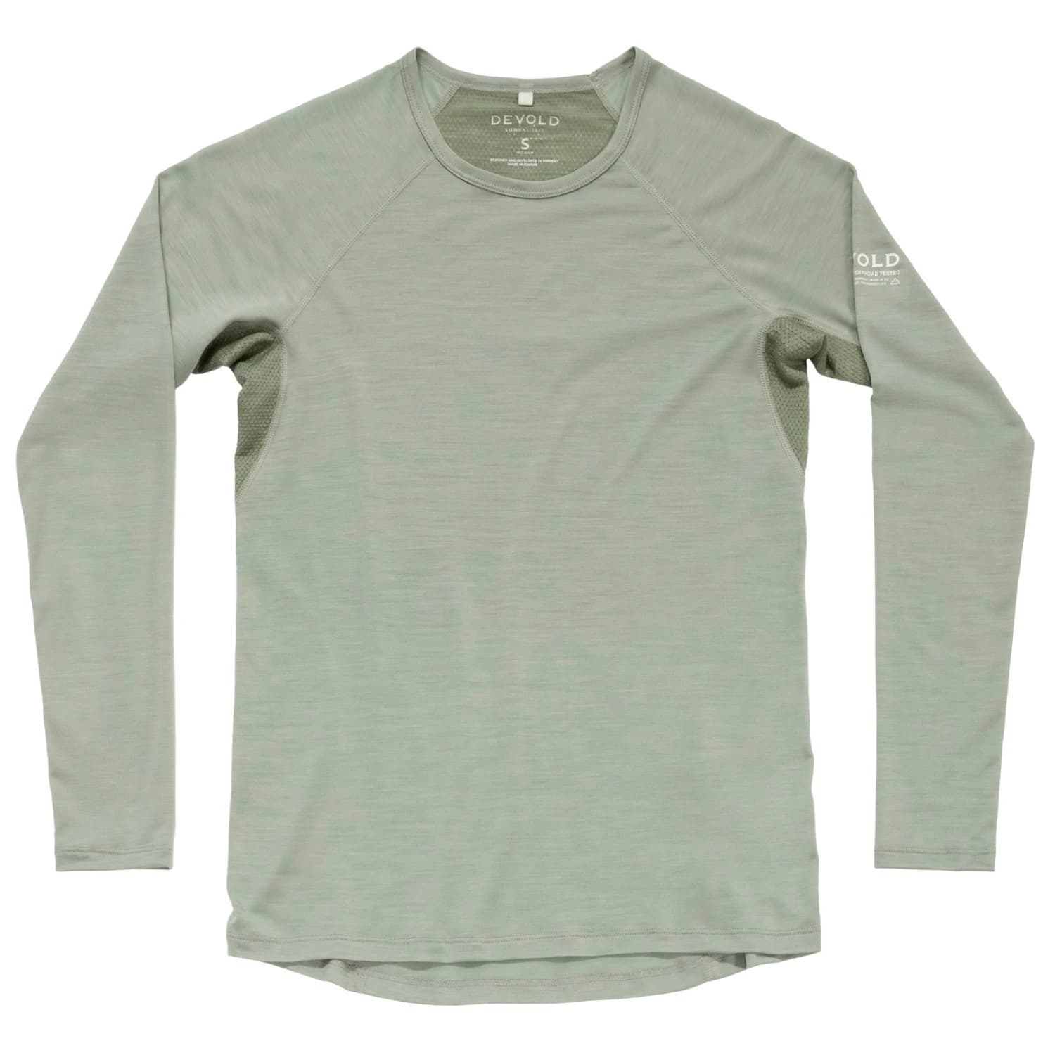 Дамска мериносова блуза Devold Women's Endurance Merino 130 Shirt Running shirt - Fog