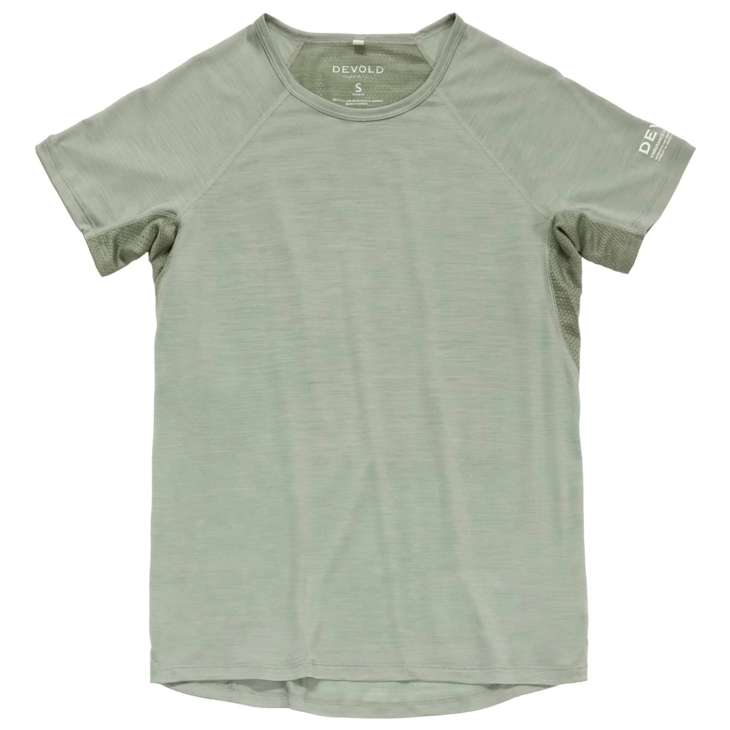 Дамска мериносова блуза Devold Women's Endurance Merino 130 Tee Running shirt - Fog