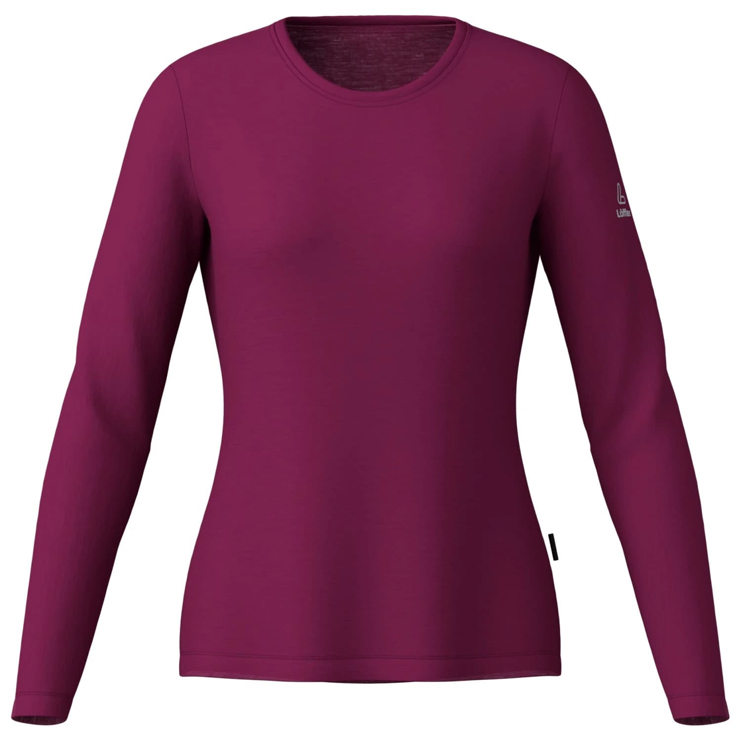 Дамска мериносова блуза Löffler Women's L/S Shirt Merino-Tencel Merino shirt - Bordeaux