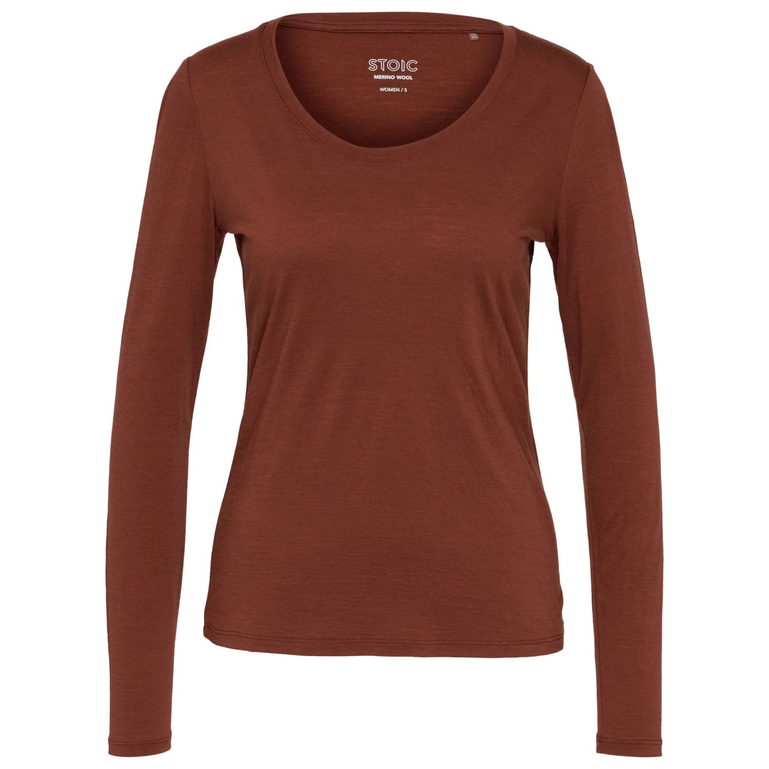 Мериносова блуза Stoic Women's Merino155 LaholmSt. L/S Merino longsleeve - Cinnamon Brown