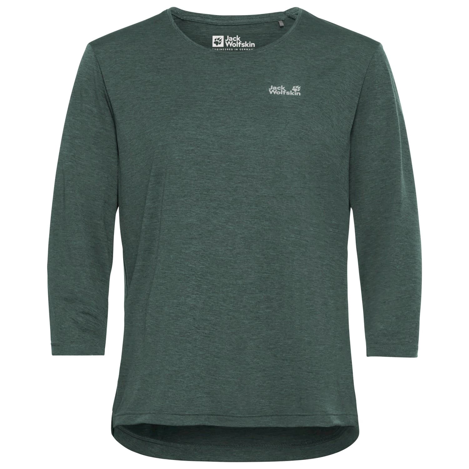 Дамска спортна тениска Jack Wolfskin Women's Wildtrail 3/4 Sport shirt - Sago Palm