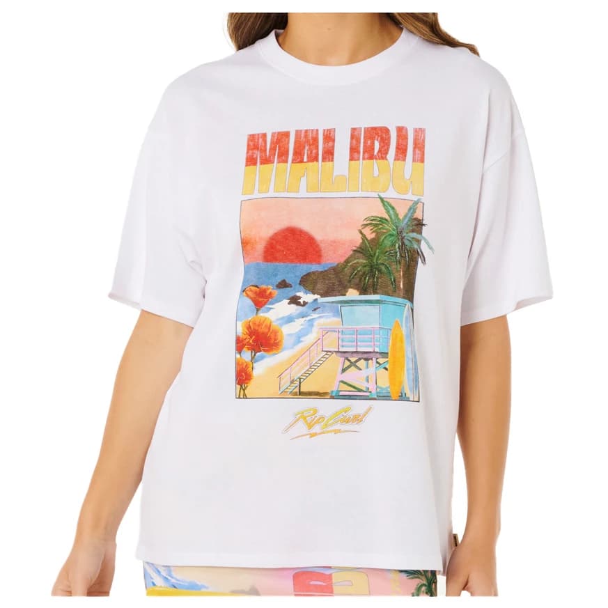Дамска тениска Rip Curl Women's Hayley O Heritage Tee T-shirt - Optical White