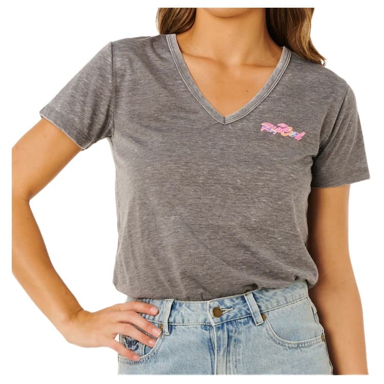 Дамска тениска Rip Curl Women's Layday Standard Tee T-shirt - Washed Black