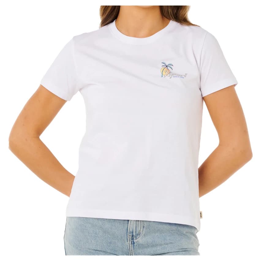 Дамска тениска Rip Curl Women's Tide Line Standard Tee T-shirt - Optical White