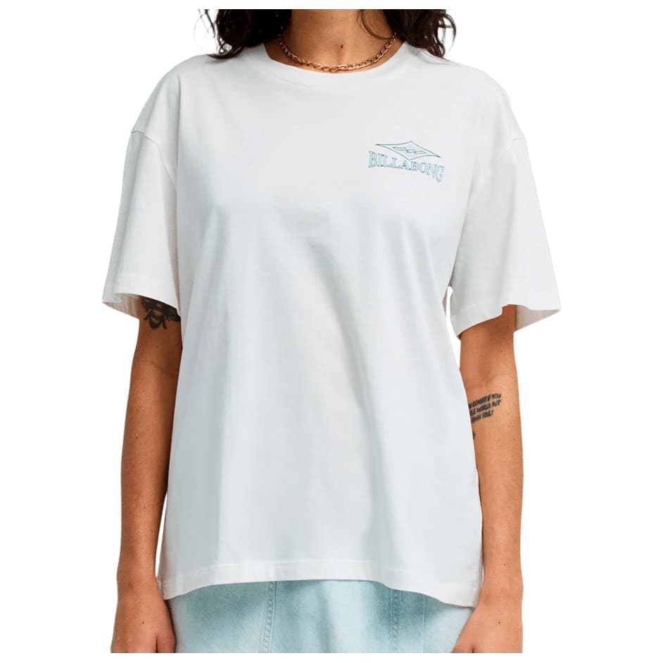 Дамска тениска Billabong Women's Heritage Baker T-shirt - Salt Crystal