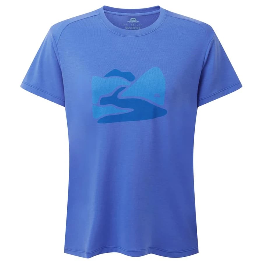 Дамска спортна тениска Mountain equipment Women's Headpoint Graphic Tee Sport shirt - Vivid Blue