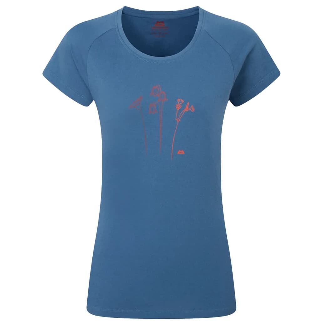 Дамска тениска Mountain Equipment Women's Mountain Flower Tee T-shirt - Stellar Blue