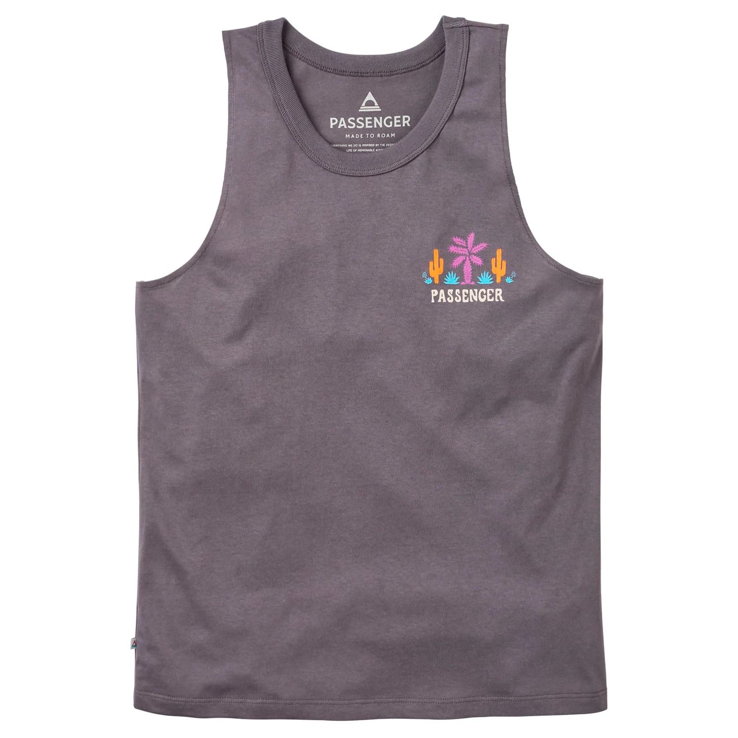 Дамски топ Passenger Women's Cactus Recycled Cotton Vest Top - Faded Black