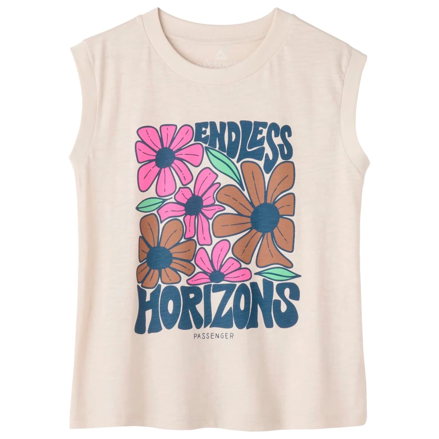 Дамски топ Passenger Women's Endless Horizons Recycled Cotton Vest Top - White Sand