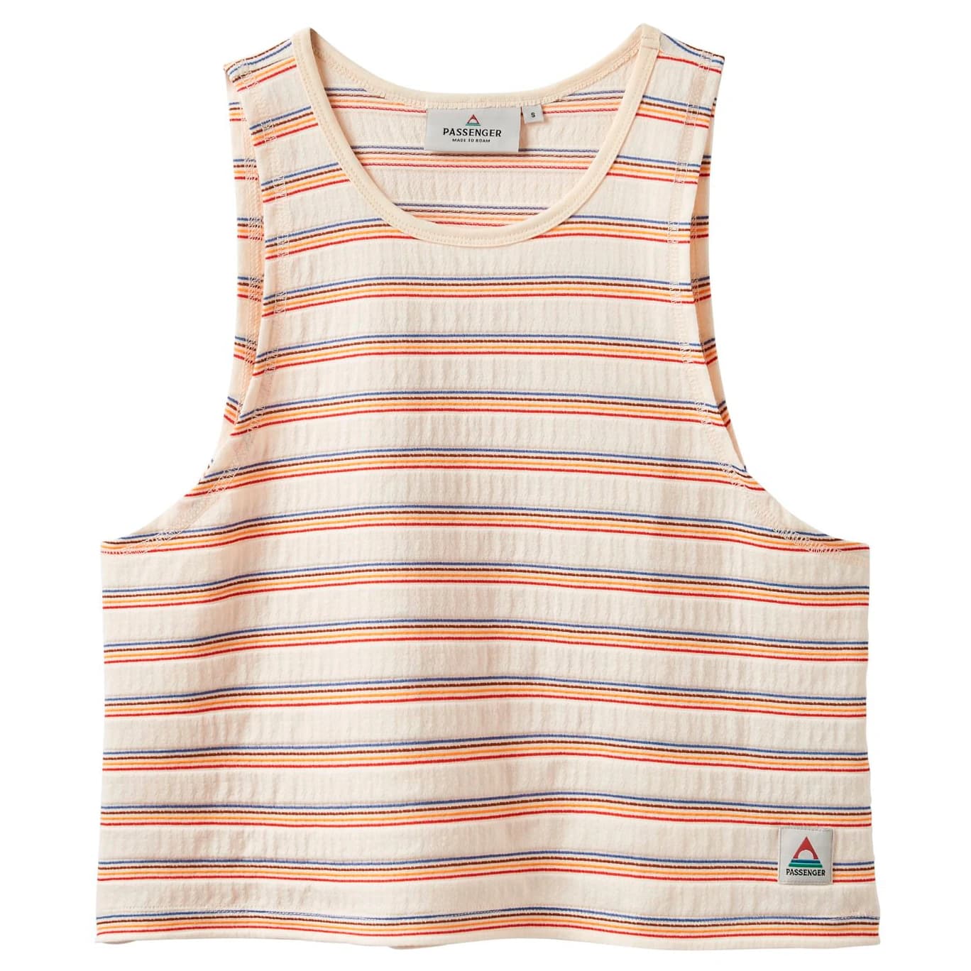 Дамски топ Passenger Women's Retro Vibes 2.0 Organic Cotton Vest Top - Retro Stripe