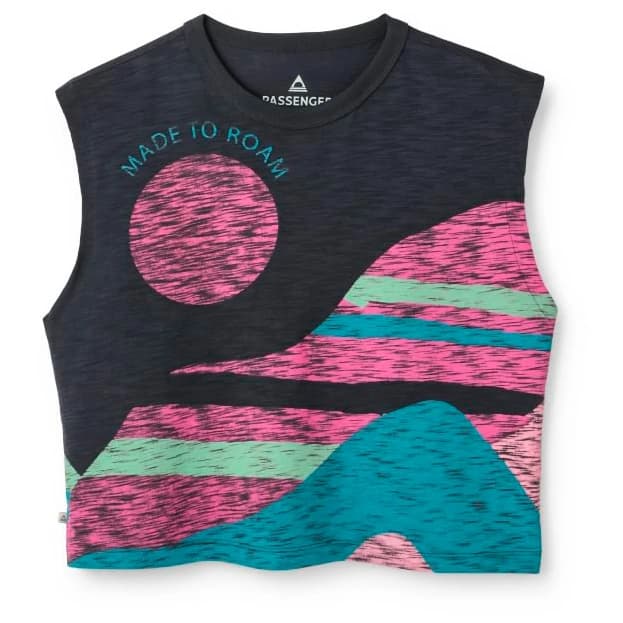 Дамски топ Passenger Women's Ride and Climb Vest Top - Faded Black
