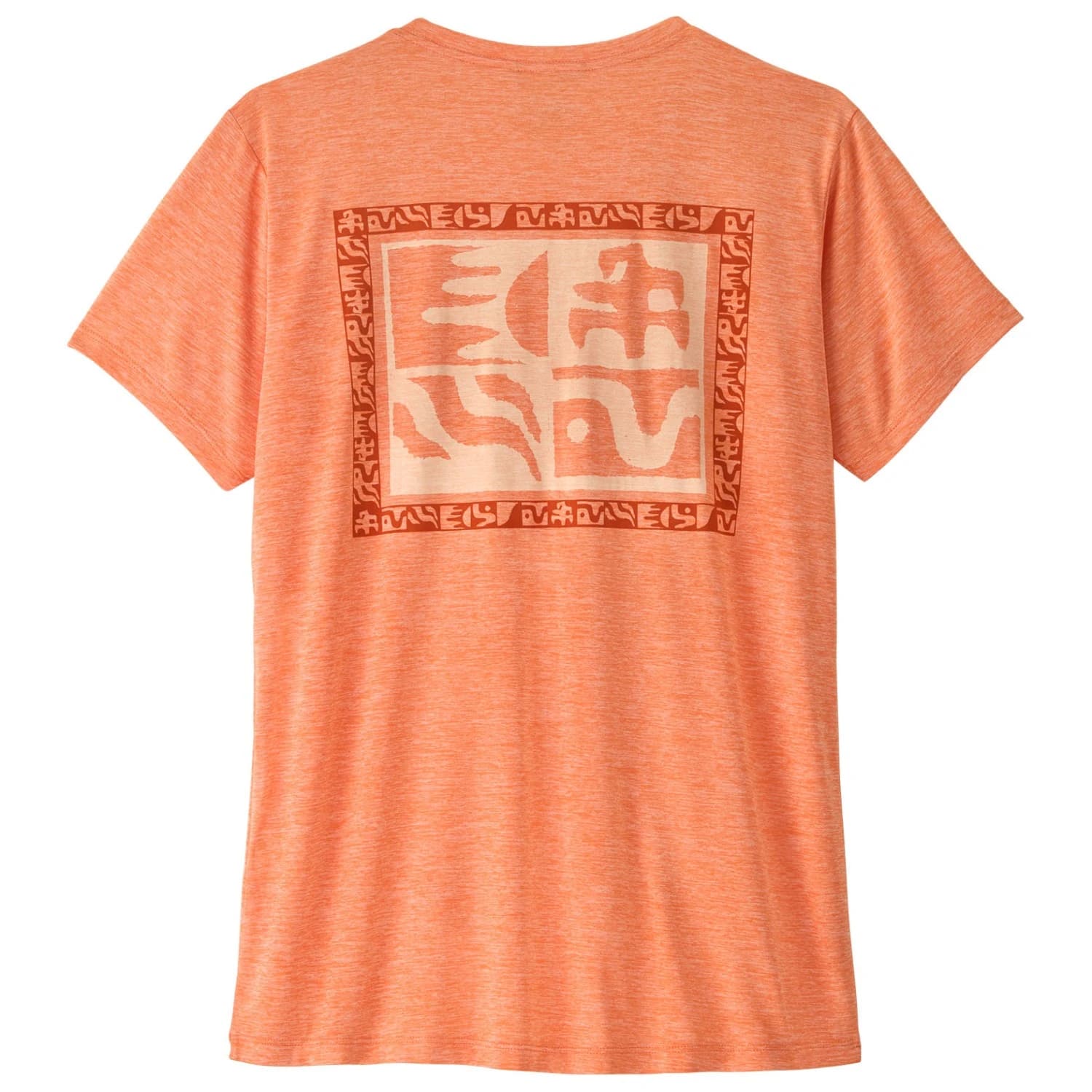Дамска спортна тениска Patagonia Women's Cap Cool Daily Shirt Mother Rays Sport shirt - Peach Sherbet