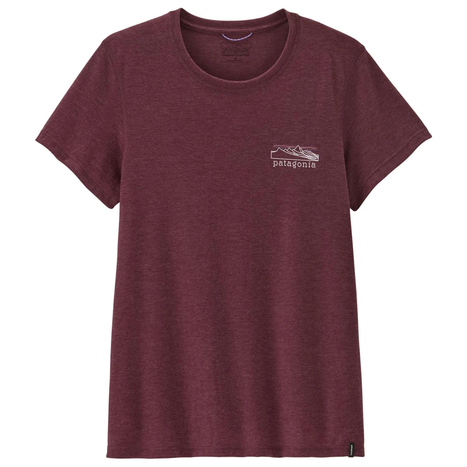 Дамска спортна тениска Patagonia Women's Cap Cool Trail Shirt Stratapeaks Sport shirt - Berry Fig