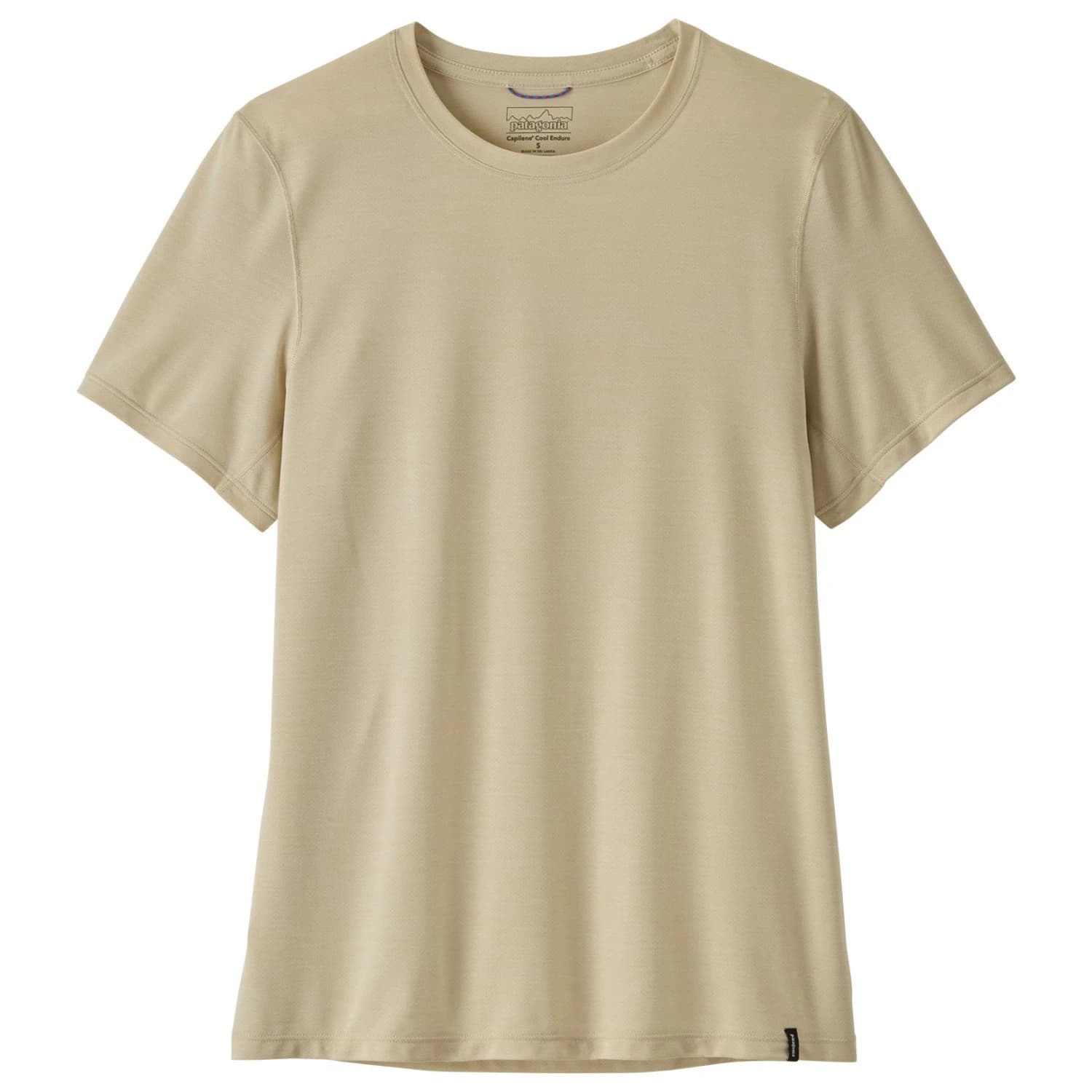 Дамска спортна тениска Patagonia Women's Cap Cool Ultra Shirt Sport shirt - Pumice / Dyno White X-Dye
