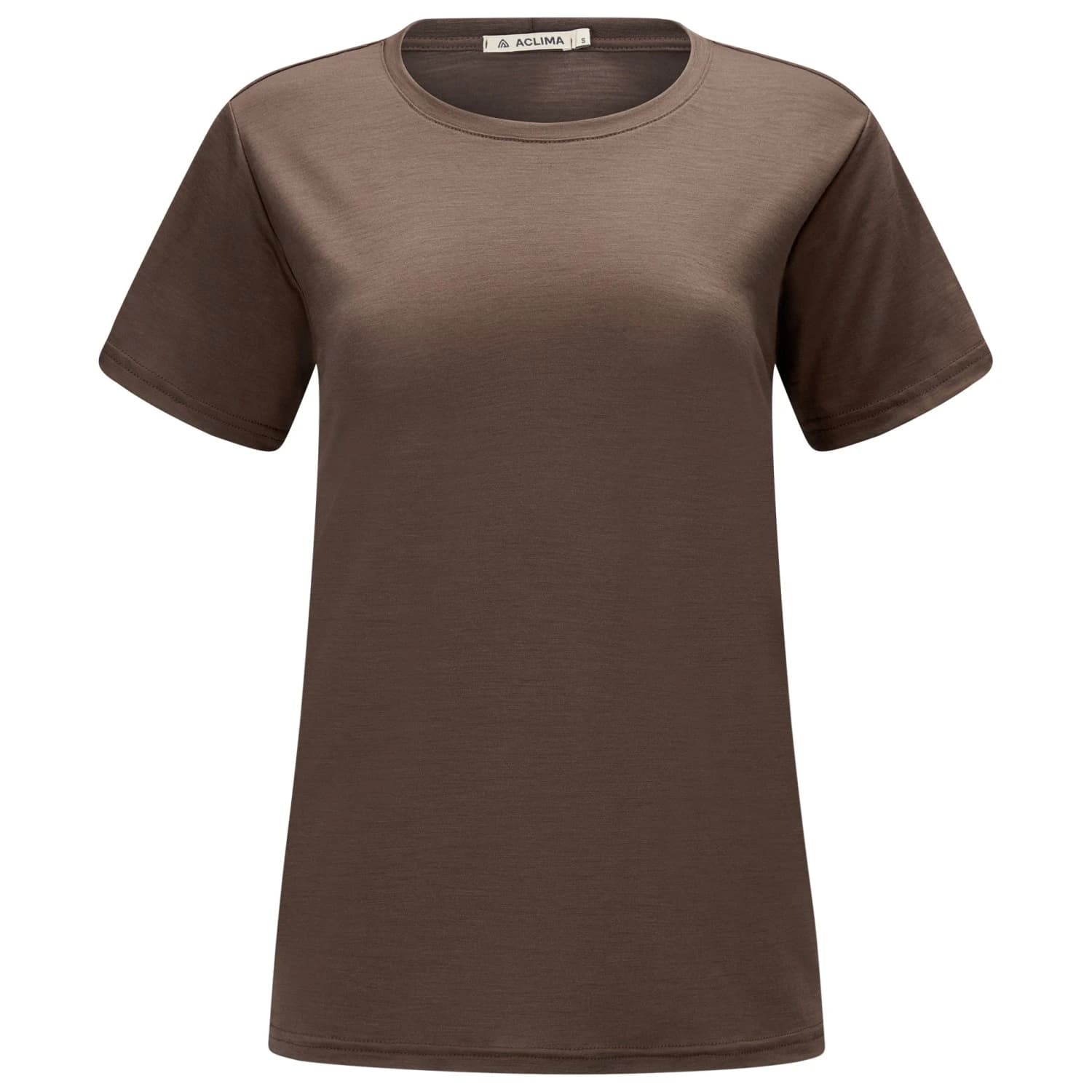 Дамска мериносова блуза Aclima Women's Lightwool Classic Tee Merino shirt - Dark Earth