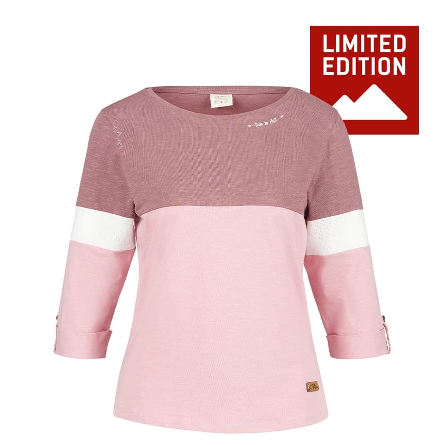Дамска блуза с дълъг ръкав Chillaz Women's Balanced Time To Chill Exclusive Longsleeve - Dusty Rose