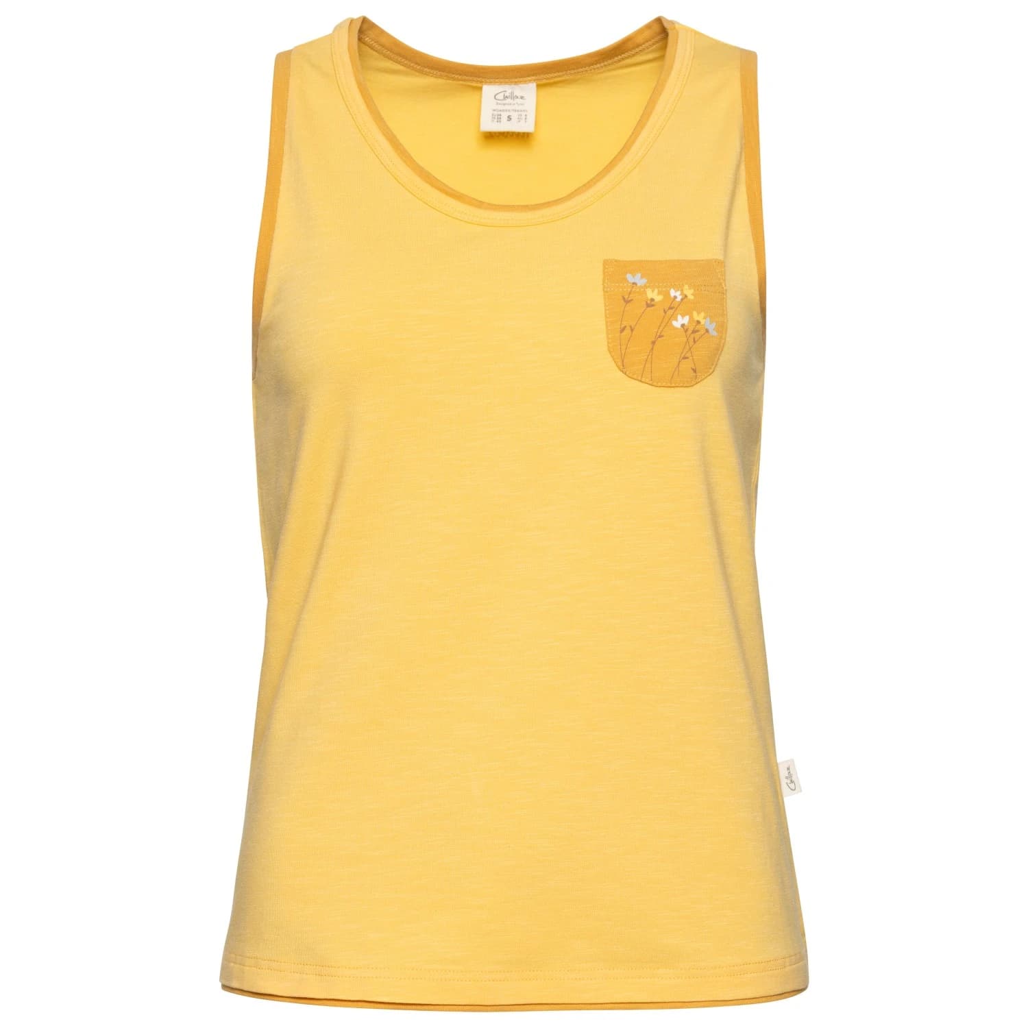 Дамски топ Chillaz Women's Karpathos Flower Pocket Top - Yellow