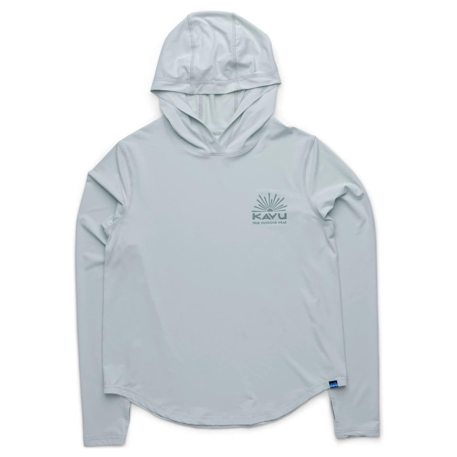 Дамска спортна тениска Kavu Women's Sunlite Hoodie Sport shirt - Sky Mint