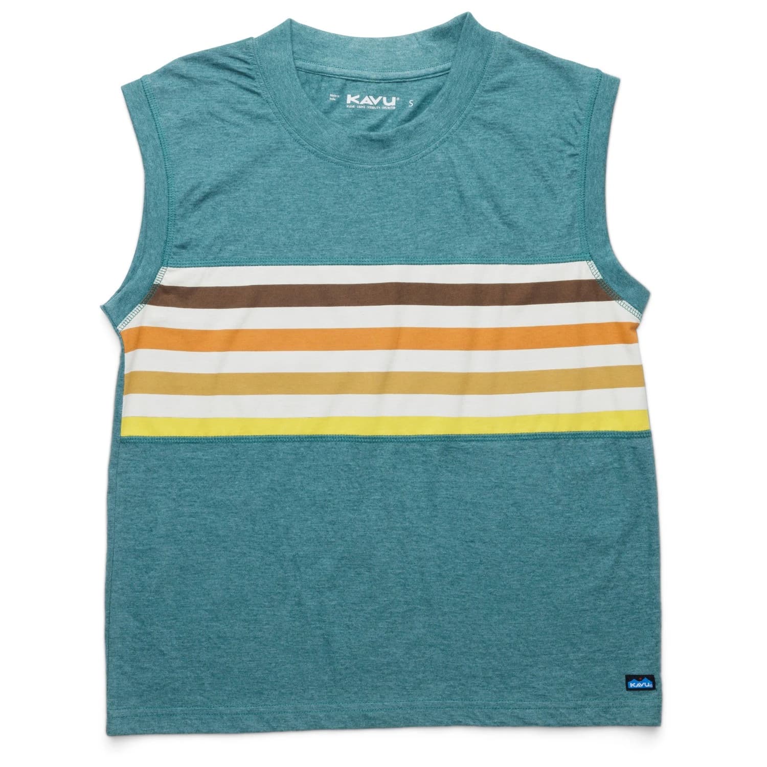 Дамски потник с широка презрамка KAVU Women's Tuva Tank top - Transformative Teal