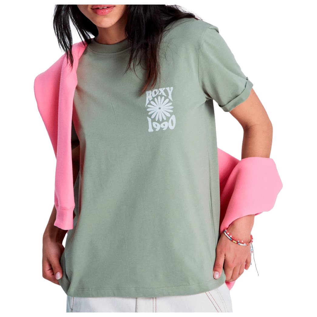 Дамска тениска Roxy Women's Oceanregular FB T-shirt - Oil Green