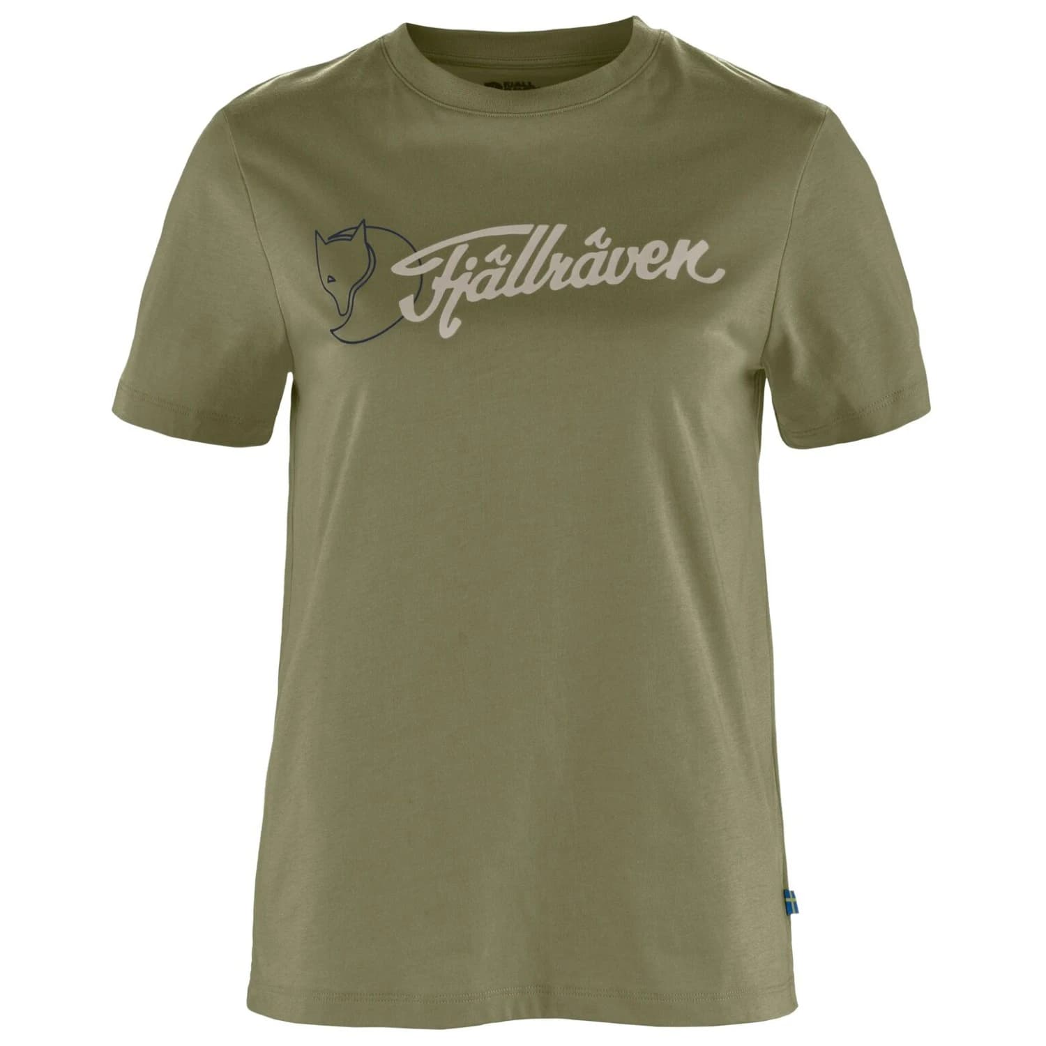 Дамска тениска Fjällräven Women's Archive Logo T-Shirt - Green
