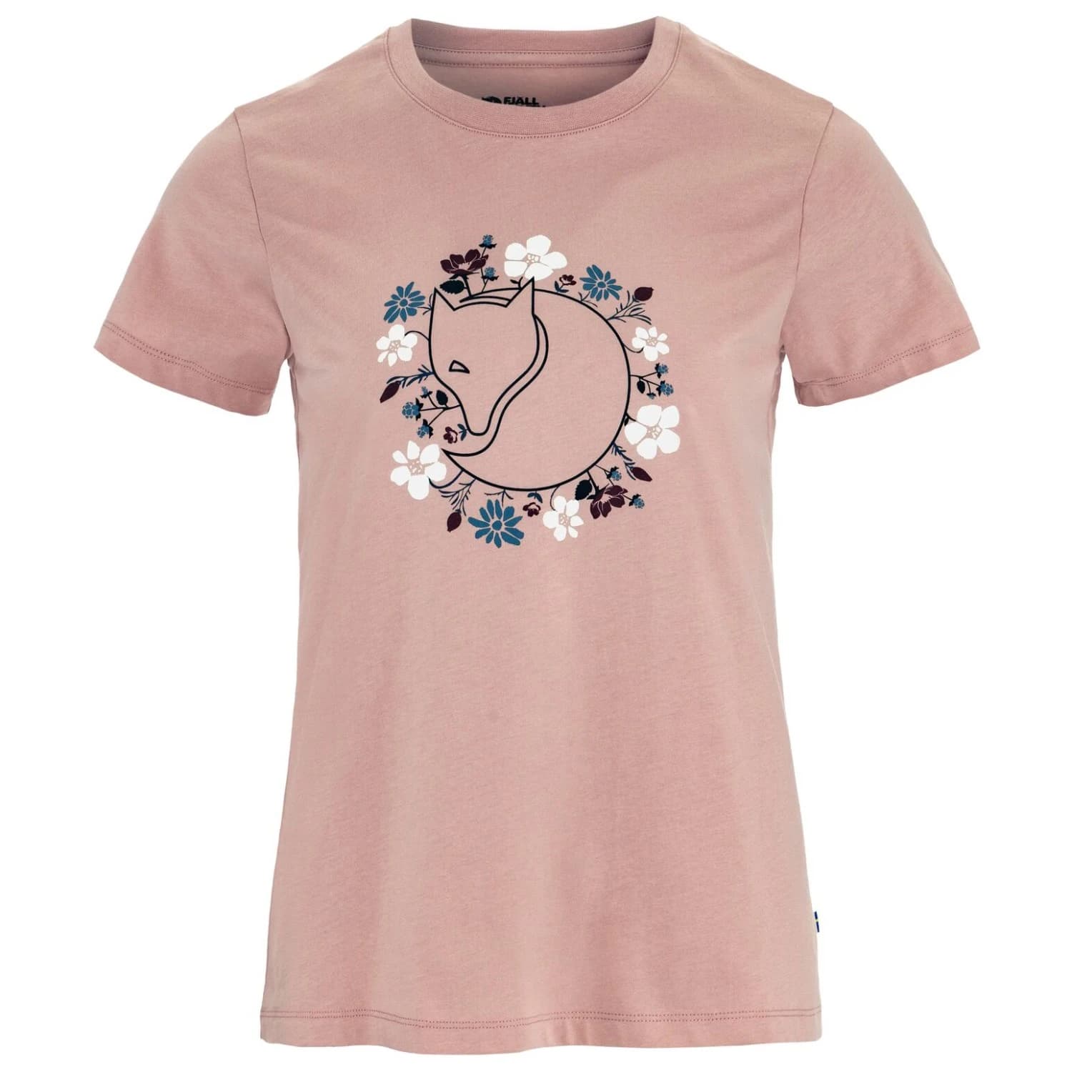 Дамска тениска Fjällräven Women's Fjällblomster Fox T-Shirt - Chalk Rose