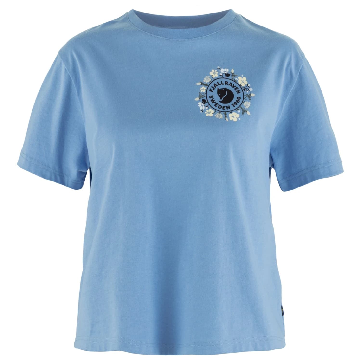 Дамска тениска Fjällräven Women's Fjällblomster Logo T-Shirt - Ultramarine