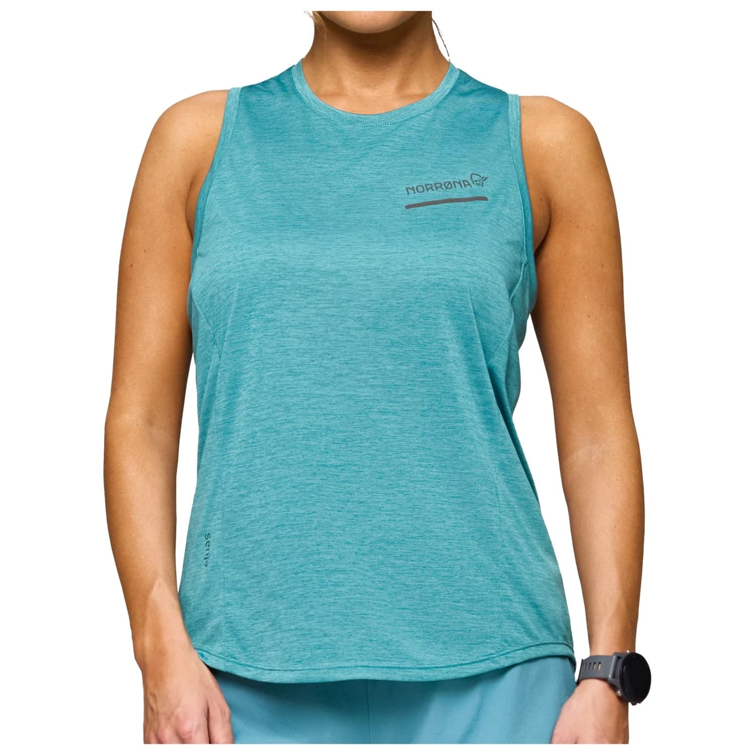 Дамска тениска Norrøna Women's Senja Equaliser Tank Top Running shirt - Brittany Blue
