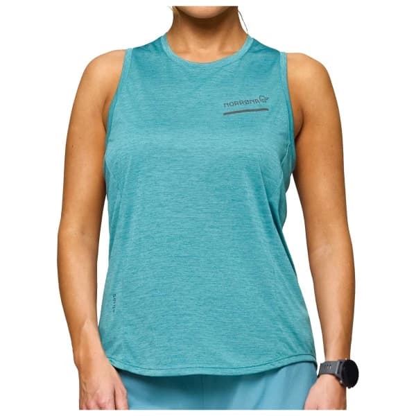 Тениска Norrøna Women's Senja Equaliser Tank Top Running shirt - Brittany Blue