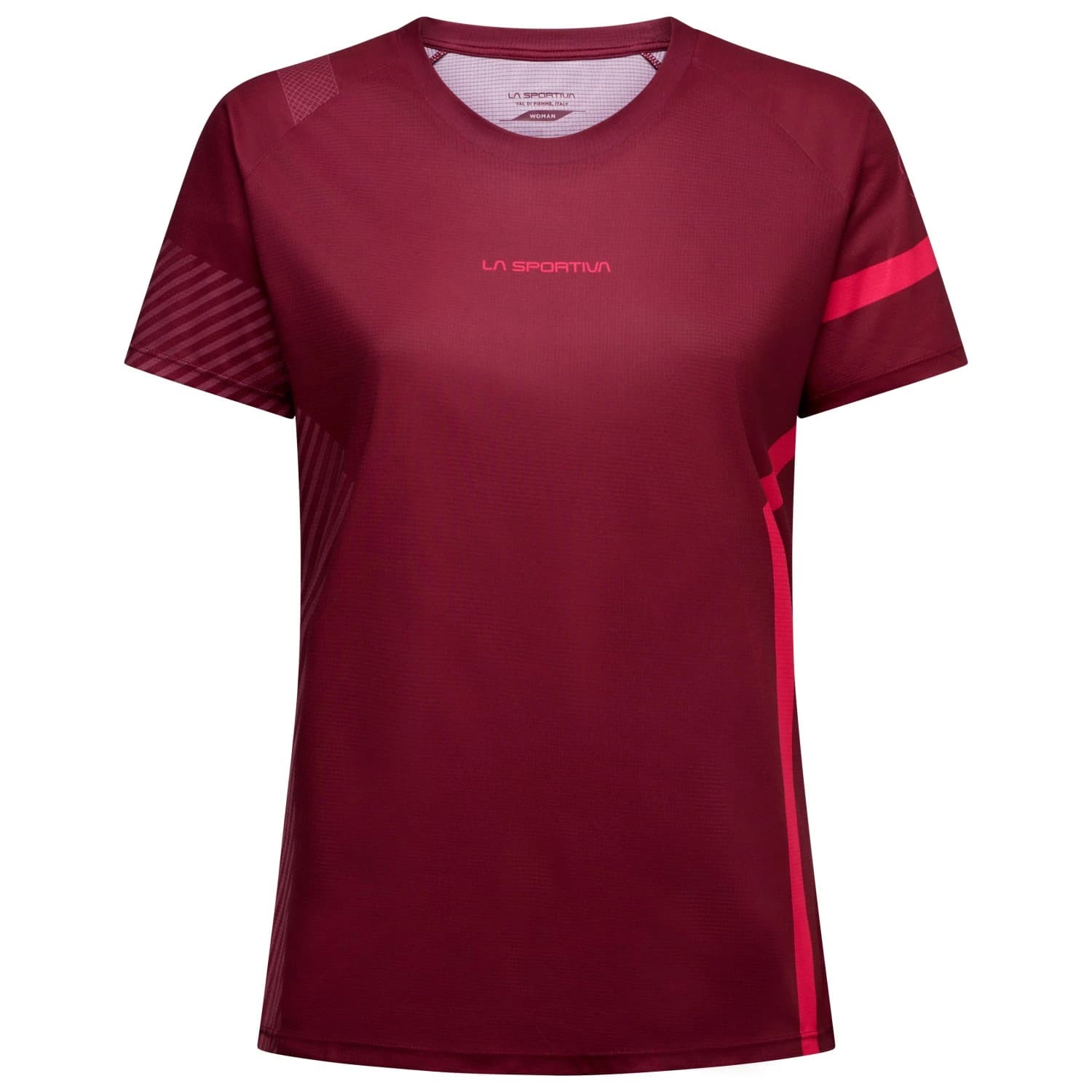Дамска тениска La Sportiva Women's Flow T-Shirt Running shirt - Redwood / Azalea