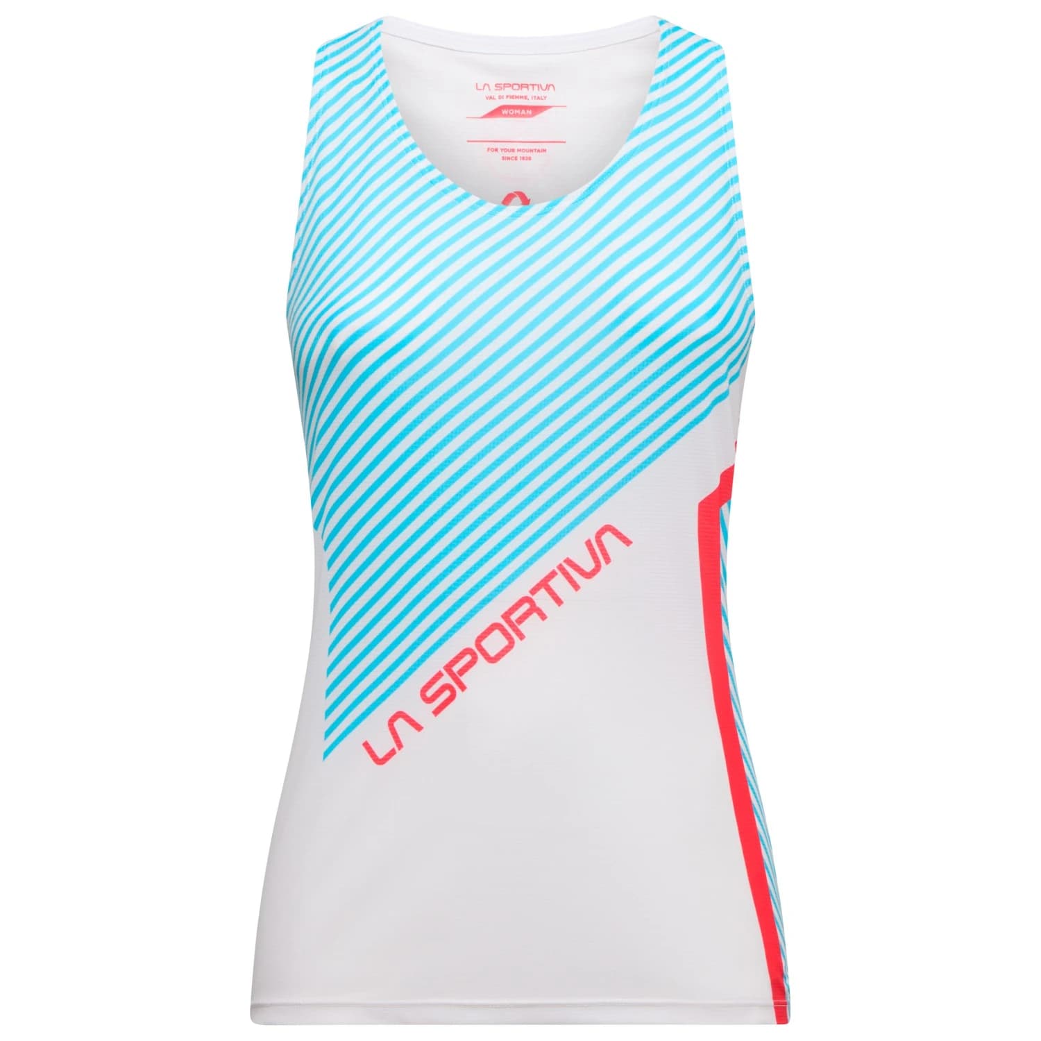 Тениска La sportiva Women's Flow Tank Running shirt - Hibiscus / Malibu Blue