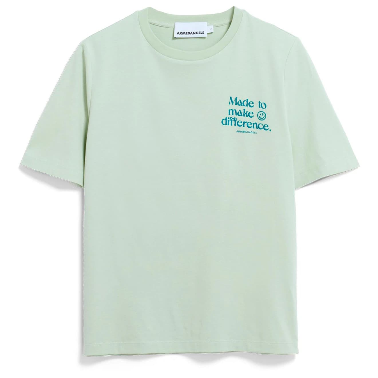 Дамска тениска ARMEDANGELS Women's Lualaa Embro T-shirt - Foam