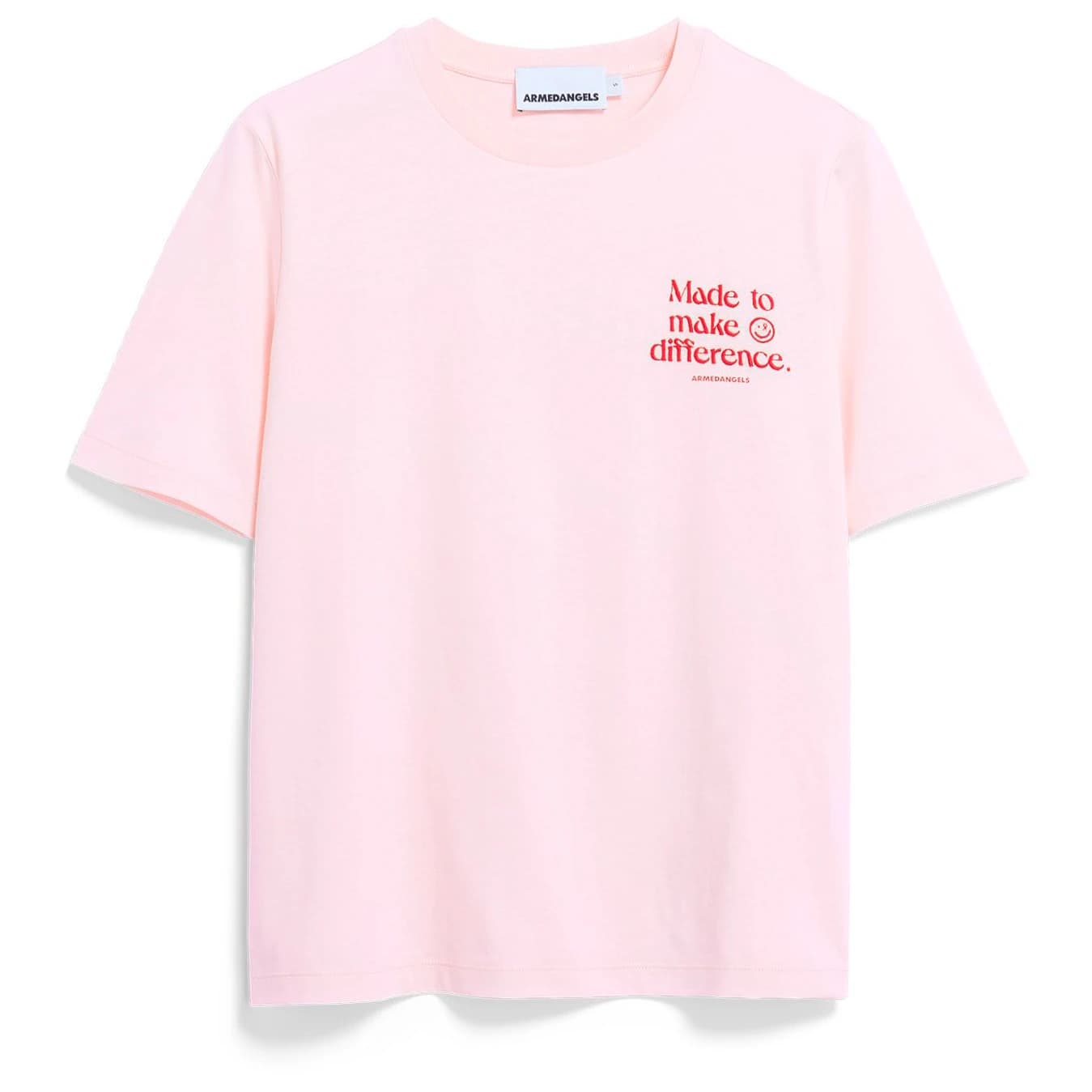 Тениска Armedangels Women's Lualaa Embro T-shirt - Pink Mist